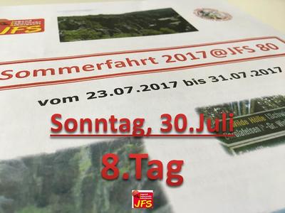 Bild vergrößern: Scharbeutz Sommerfahrt 2017@JFS 80 8.Tag 