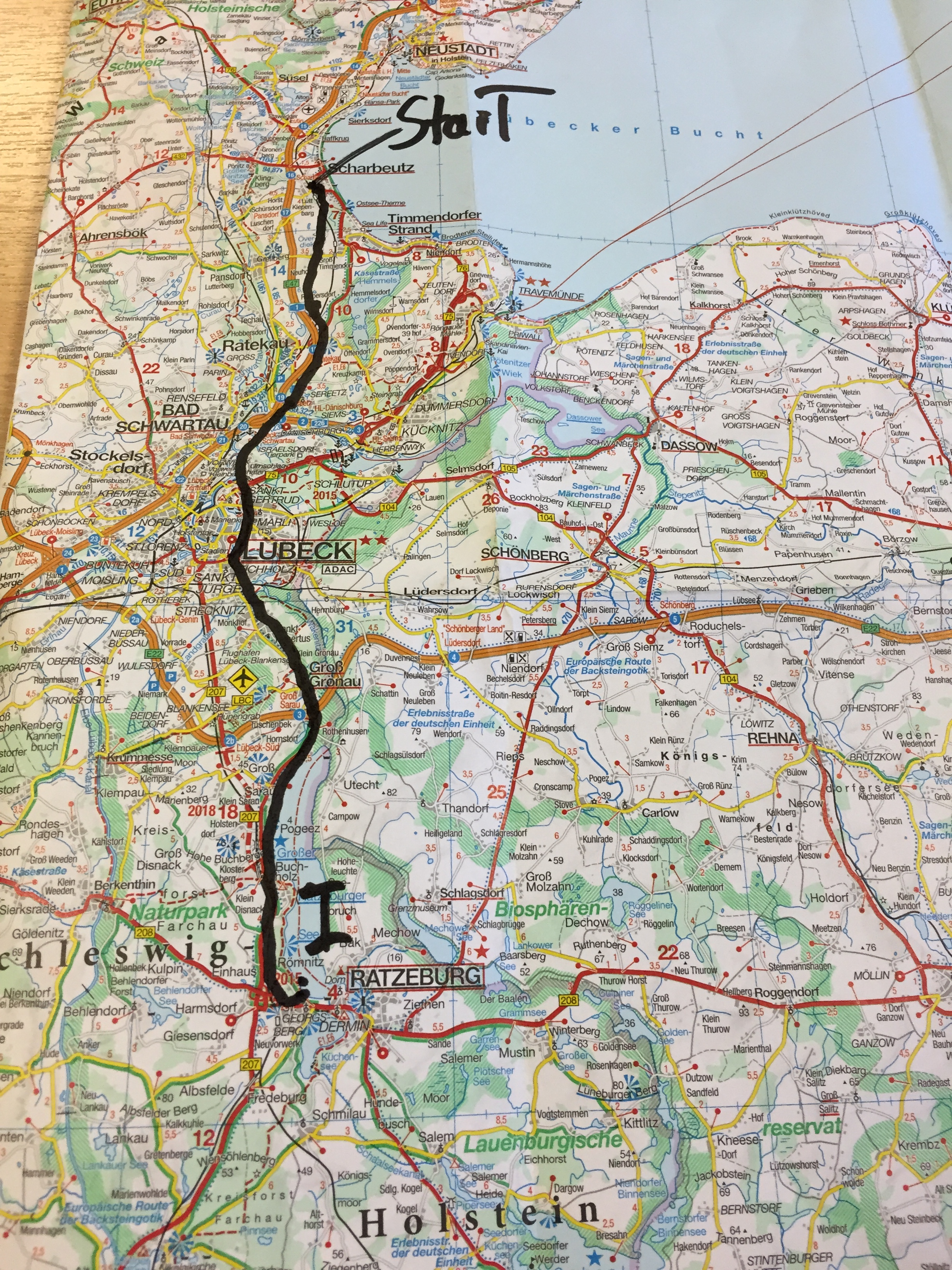 Scharbeutz Erlebnis-Fahrradtour@JFS 1.Etappe