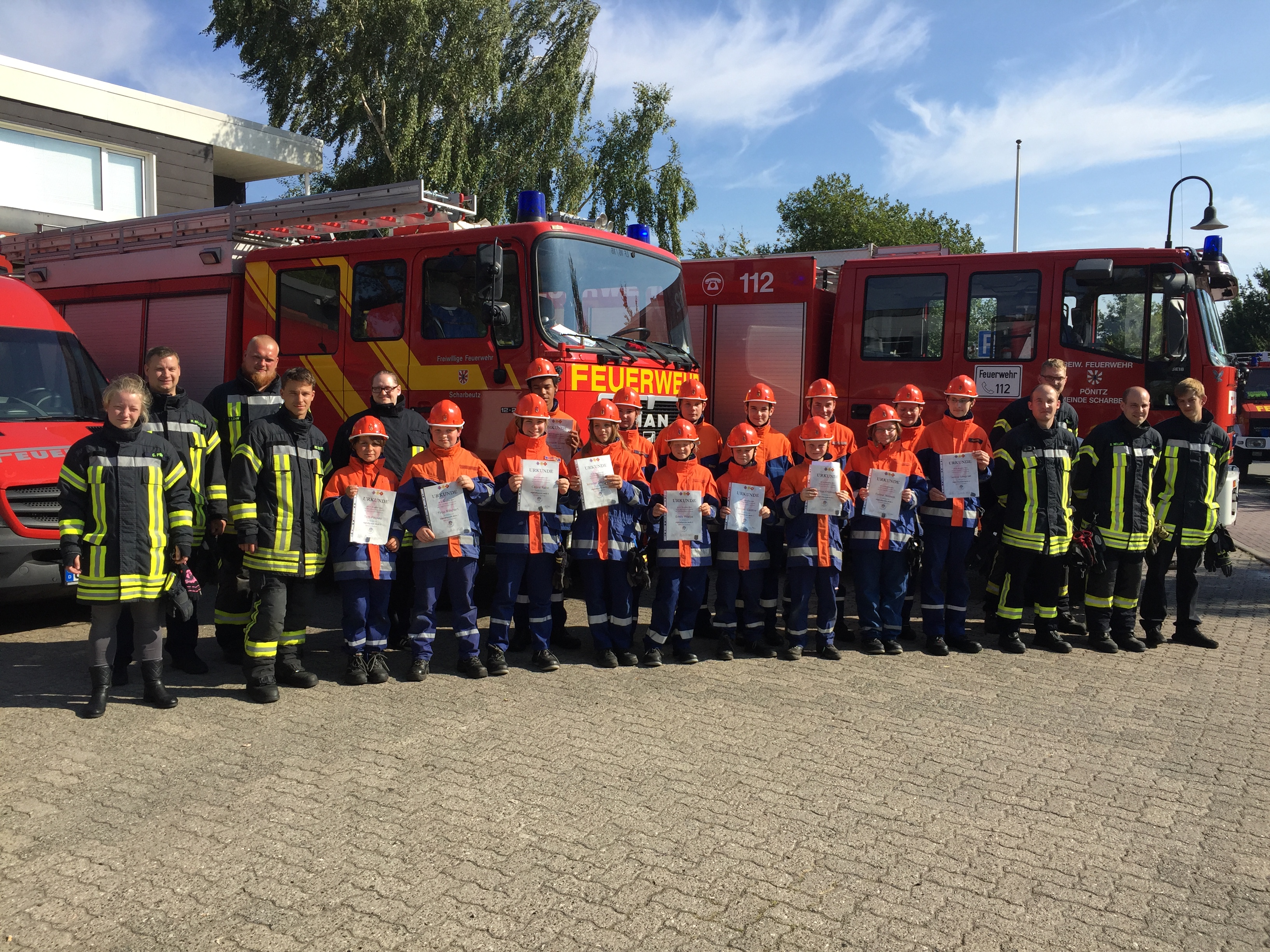Scharbeutz JFS 24-Stunden Dienst 2016 Gruppenbild 