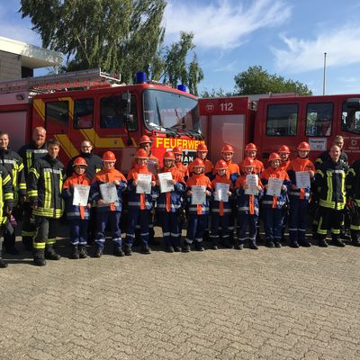 Bild vergr��ern: Scharbeutz JFS 24-Stunden Dienst 2016 Gruppenbild 