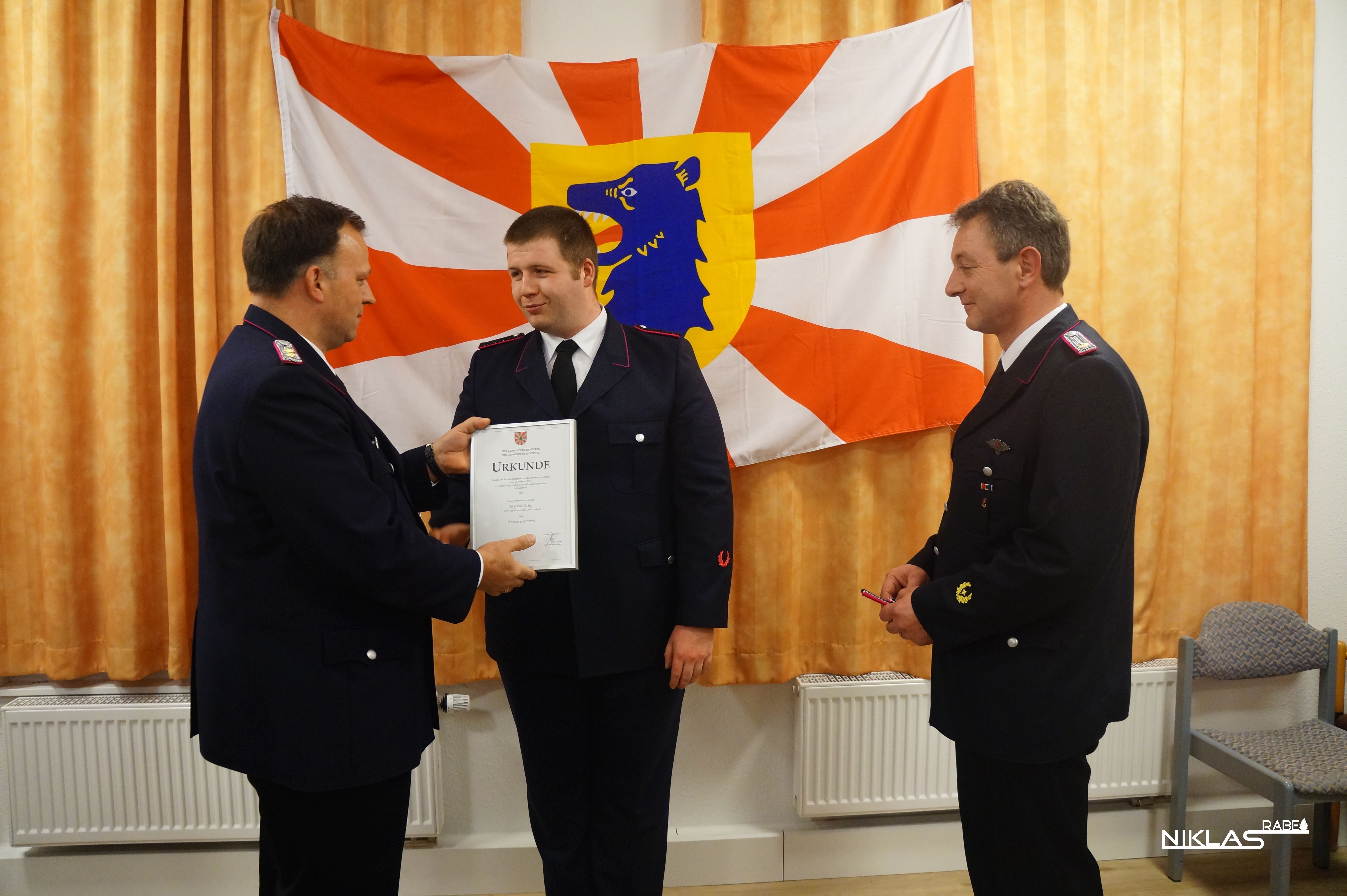 Bef�rderung von Markus Gr�n                               