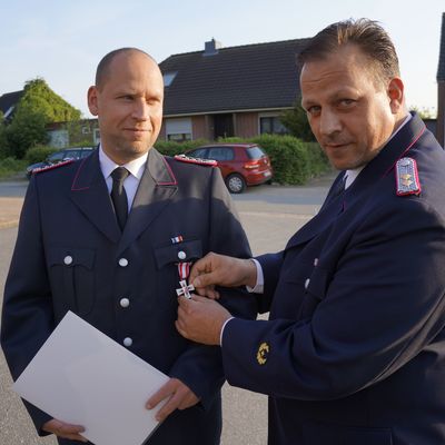 Bild vergr��ern: Besonderer Dienstabend in Gleschendorf