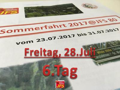 Bild vergr&ouml;&szlig;ern: Scharbeutz Sommerfahrt 2017@JFS 80 6.Tag 