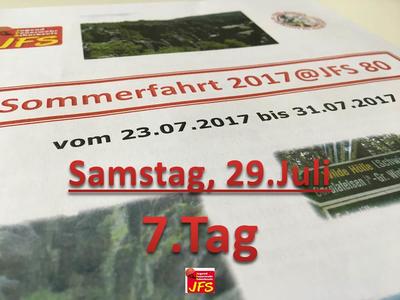 Bild vergr&ouml;&szlig;ern: Scharbeutz Sommerfahrt 2017@JFS 80 7.Tag 