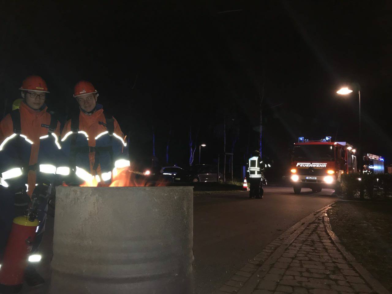 M�lleimer Brand der JF Haffkrug