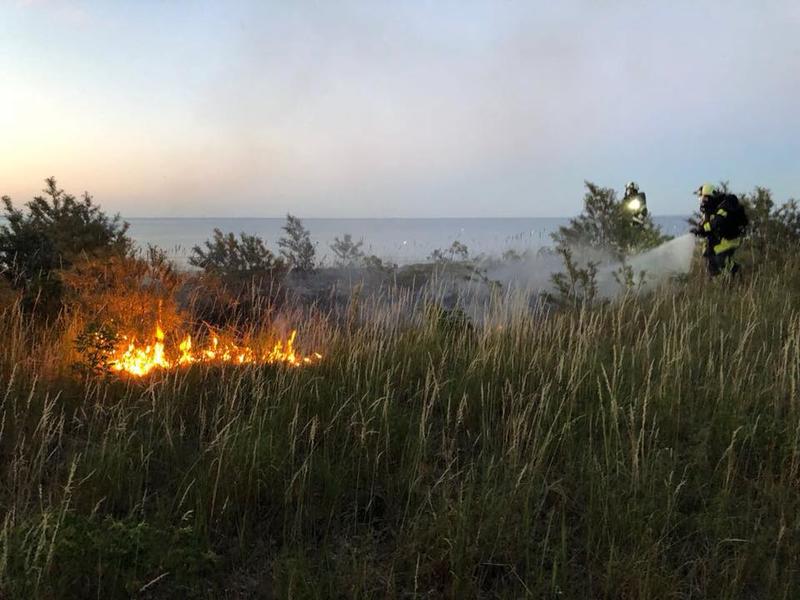 Scharbeutz Aktuelles 03.07.2018 brennt Düne