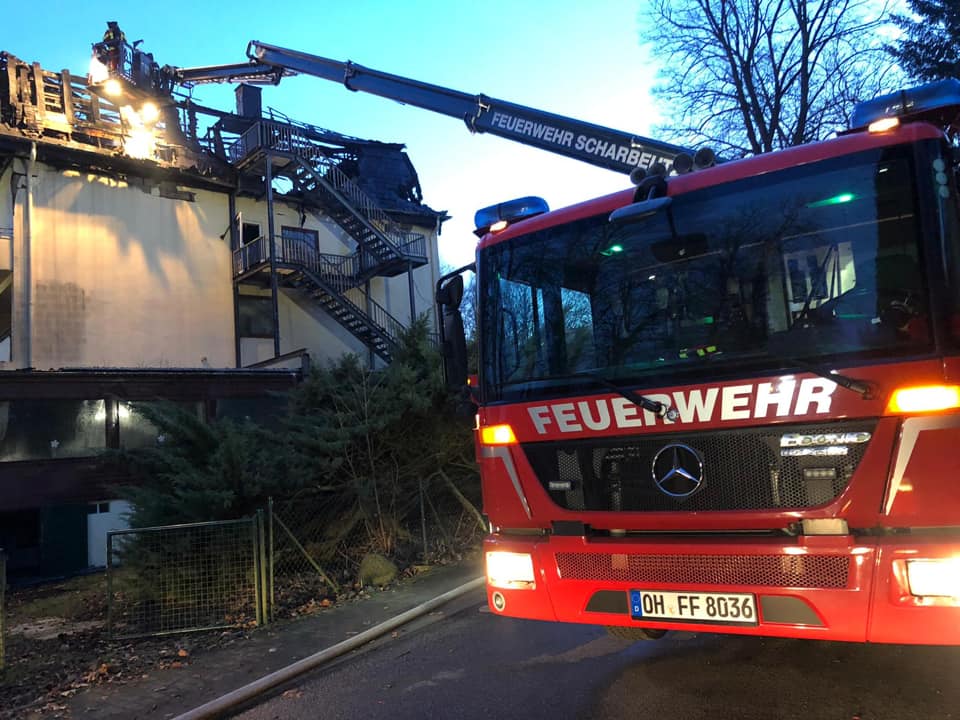 Scharbeutz Aktuelles 17.02.2019 Gro�feuer in Neversfelde