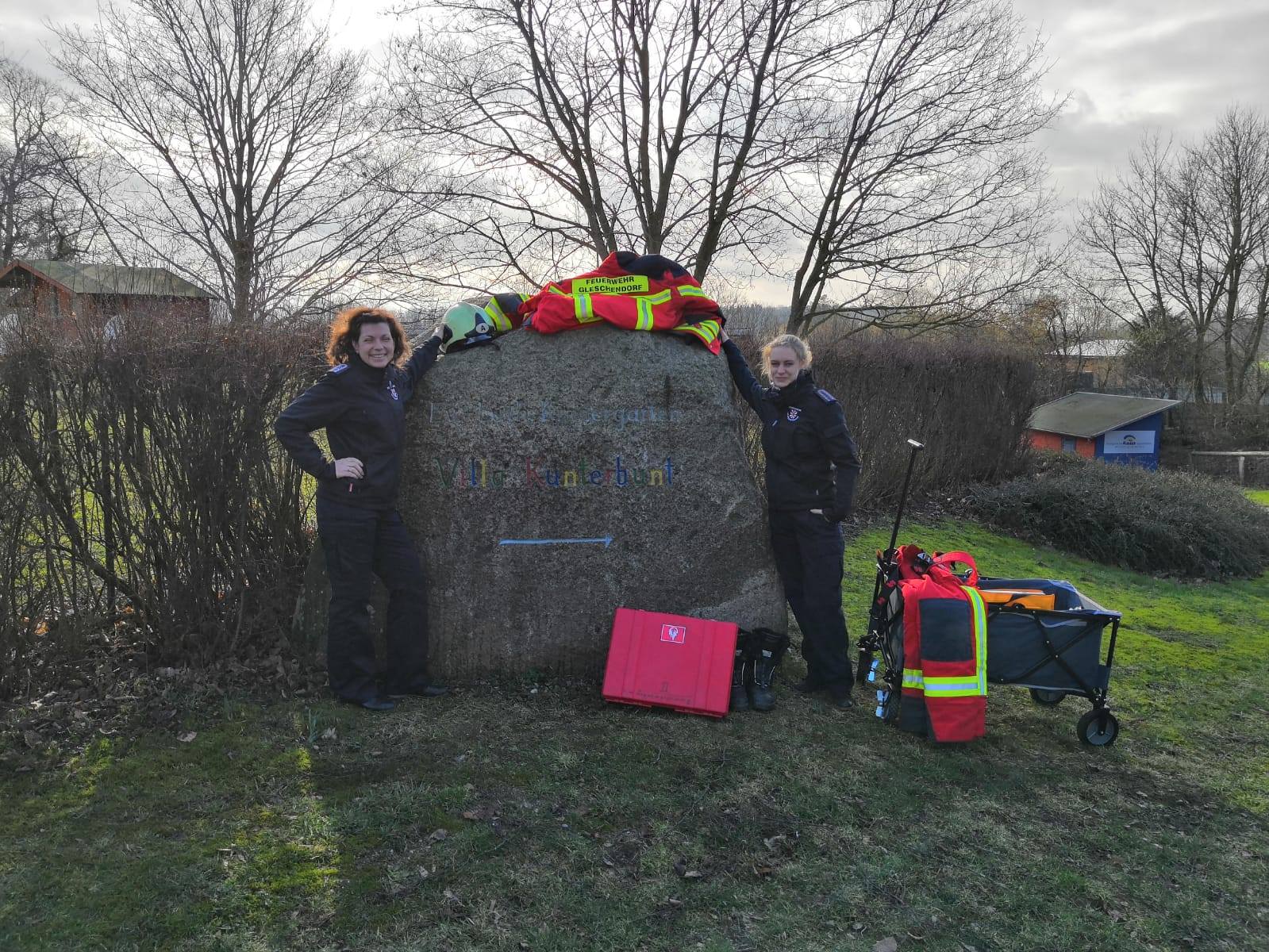 Brandschutzerziehung der FF Gleschendorf im Kindergarten
