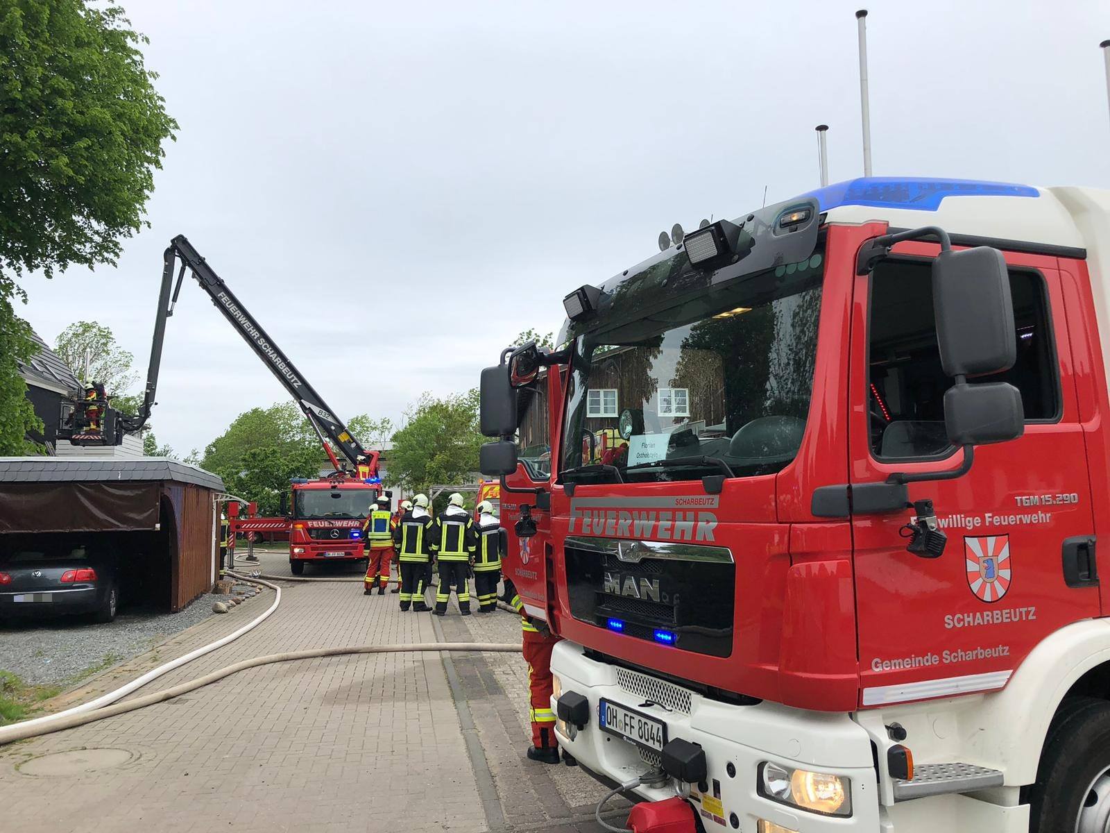 Scharbeutz Aktuelles 26.05.2019 Schornsteinbrand in Luschendorf