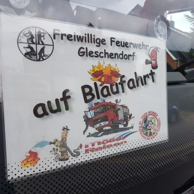 Bild vergrern: Blaufahrt 2019 der FF Gleschendorf