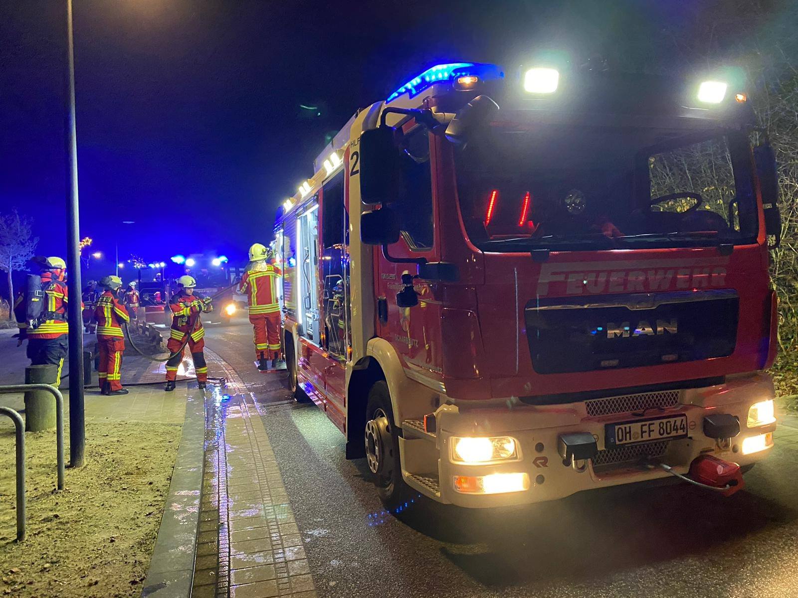 Scharbeutz Aktuelles 01.01.2020 brennt M�lleimer 