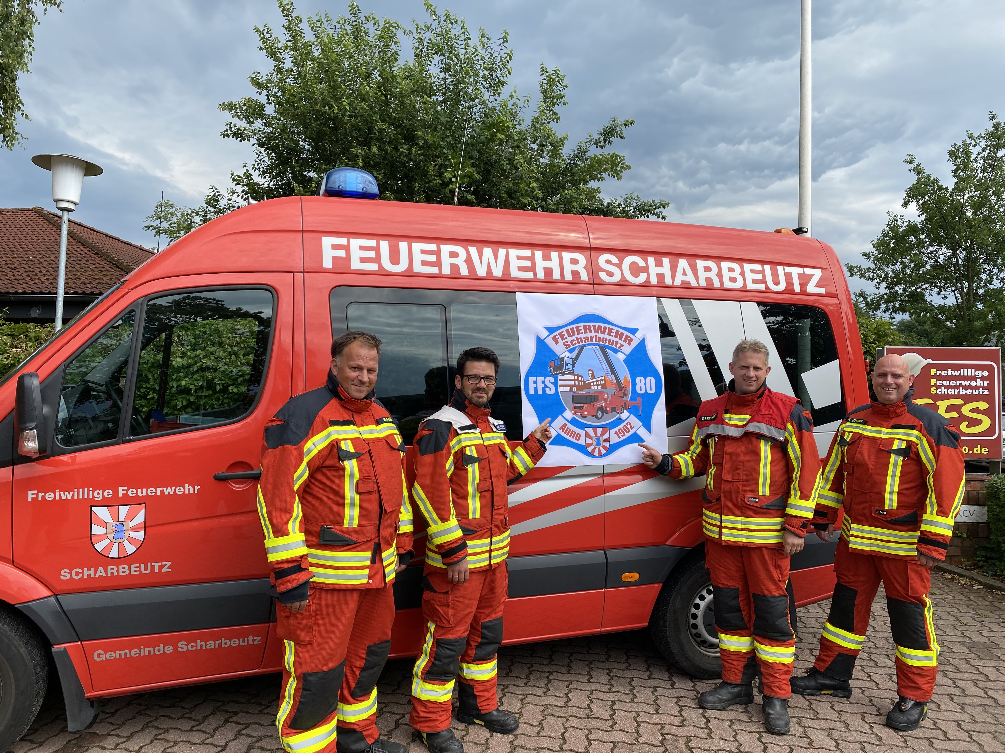 Scharbeutz Aktuelles 02.07.2020 Feuerwehrpatch f�r die Feuerwehr Scharbeutz
