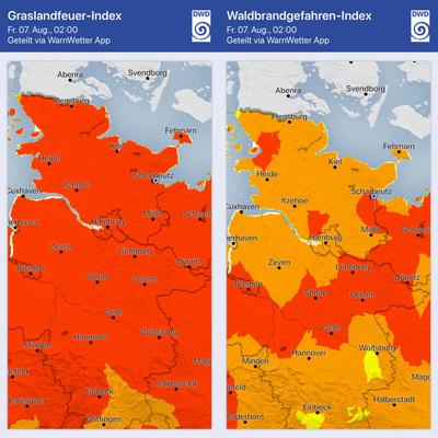 Bild vergr&ouml;&szlig;ern: Scharbeutz Aktuelles 06.08.2020 Waldbrandgefahr