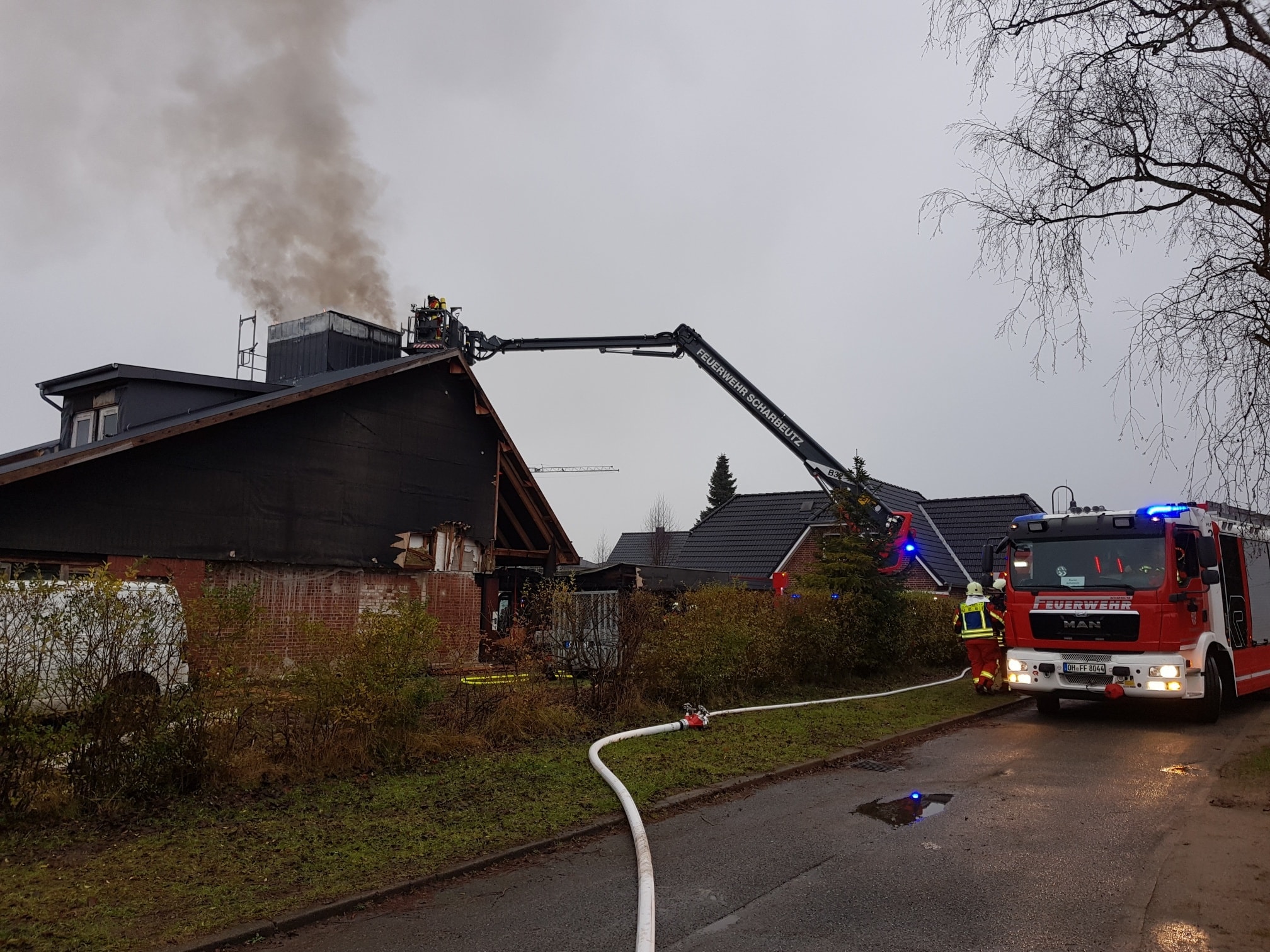 Dachstuhlbrand 01/2021 Gleschendorf