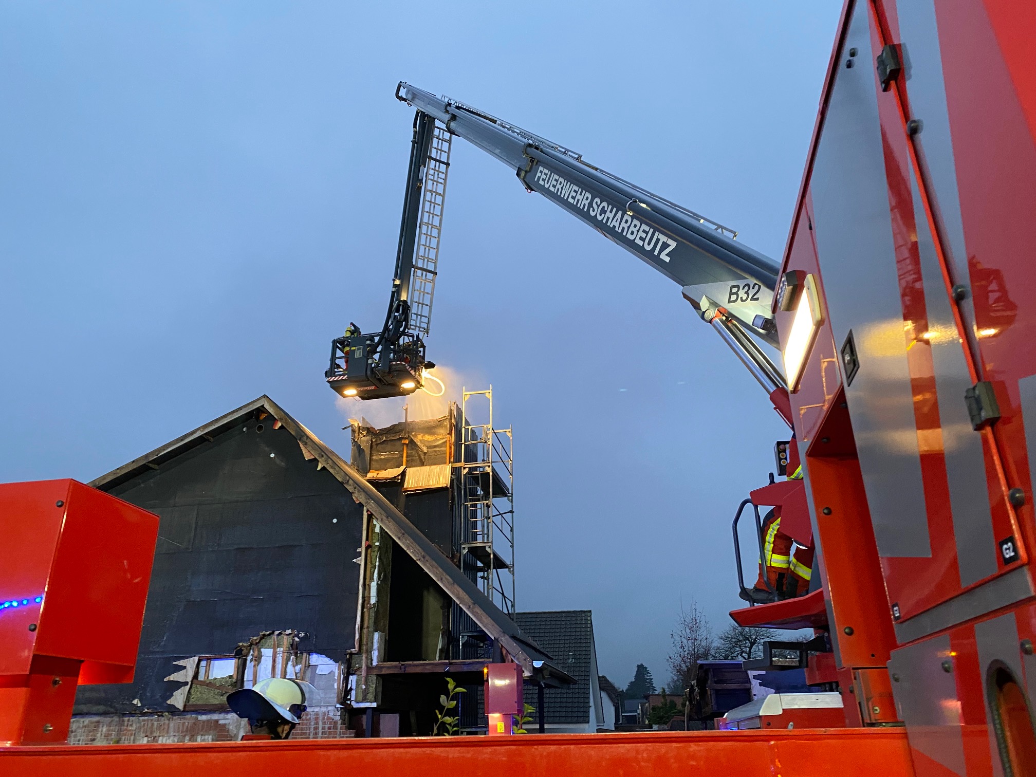 Scharbeutz Aktuelles 02.01.2021 Dachstuhlbrand