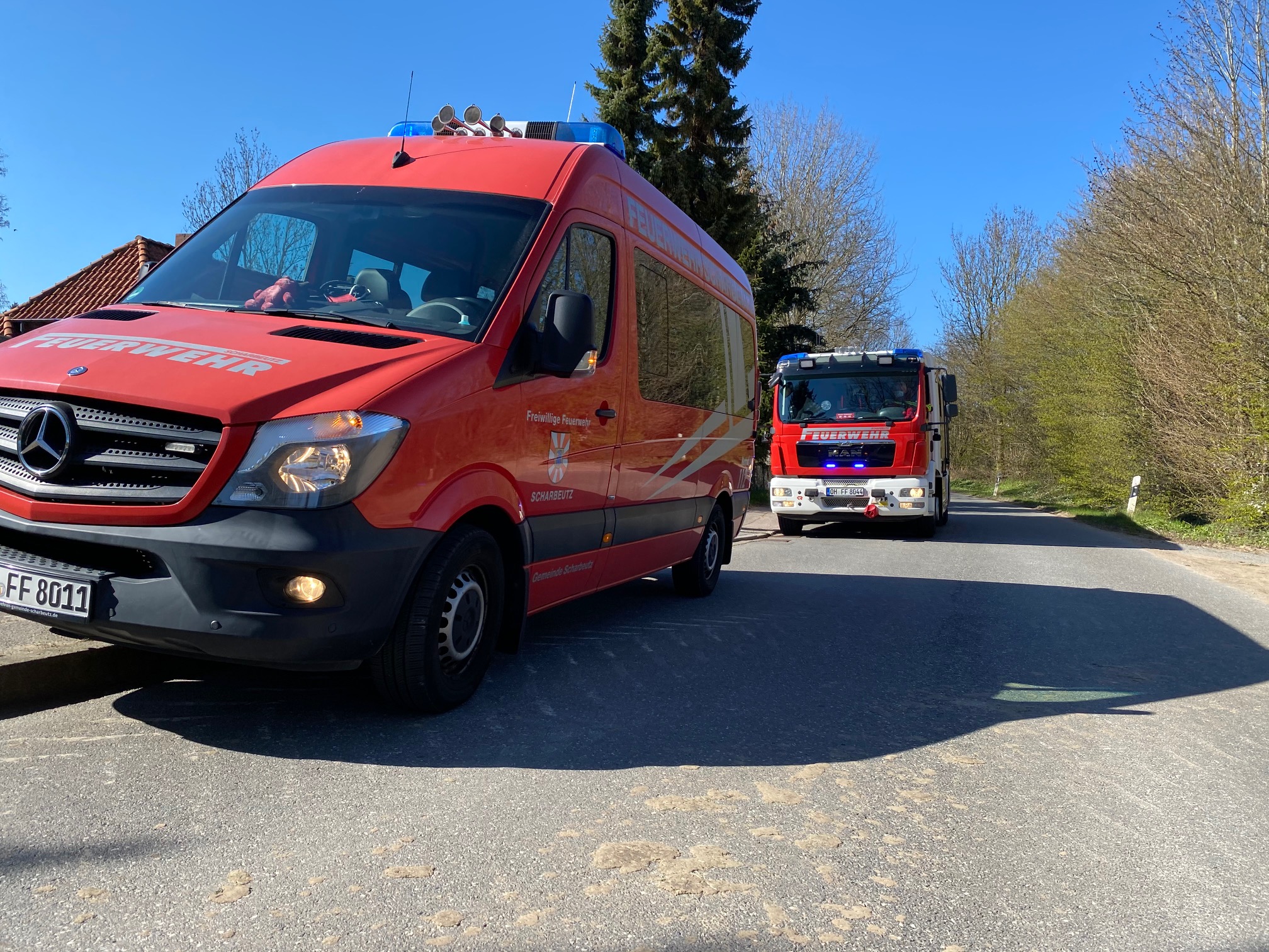 Scharbeutz Aktuelles 27.04.2021 Schwangere H�ndin aus Erdloch befreit Bild 4 
