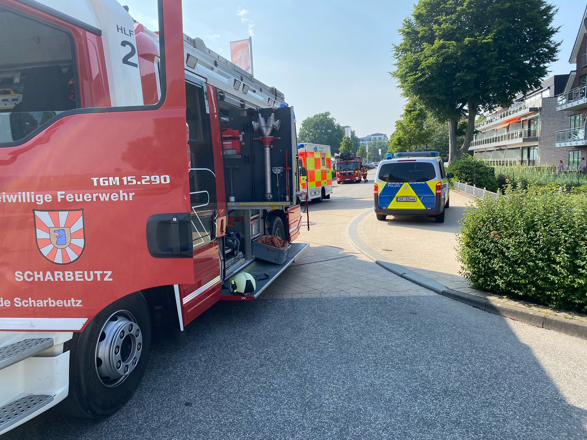 Scharbeutz Aktuelles 19.06.2021 Feuer im Strandimbiss