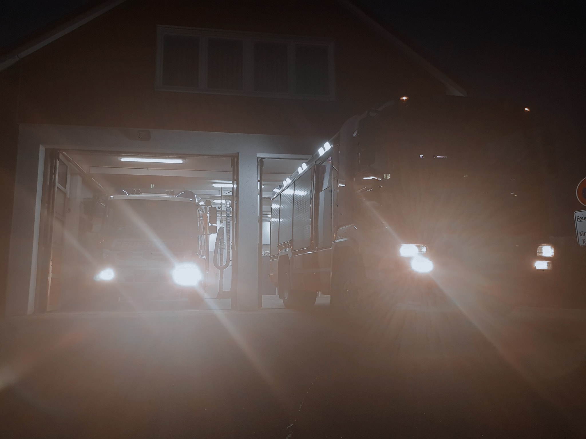 Feuerwehr Gleschendorf im Nachteinsatz