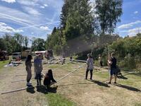 Bild vergr&ouml;&szlig;ern: Scharbeutz Aktuelles 30.07.2022 Bild vom Zeltaufbau