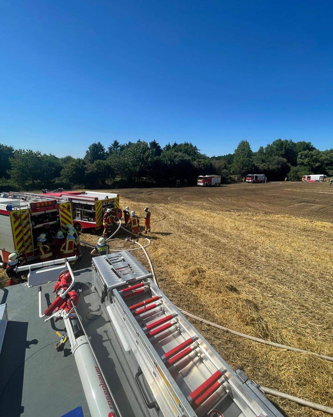 Feuer L 309 und Bahnlinie L�beck-Kiel (2)