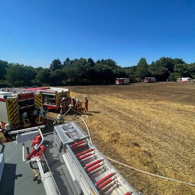 Bild vergr��ern: Feuer L 309 und Bahnlinie L�beck-Kiel (2)