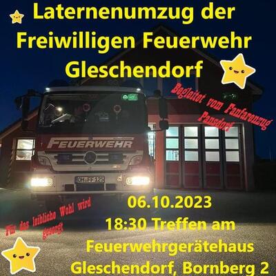 Bild vergr��ern: Gleschendorf Laternenumzug 2023