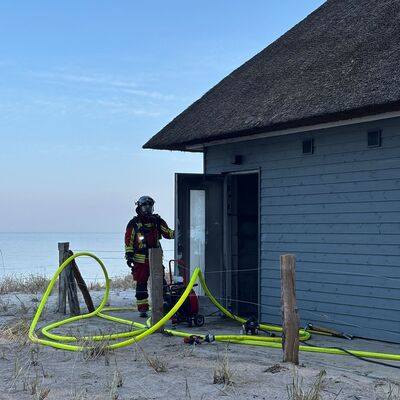 Bild vergr��ern: Feuer WC- H�uschen Scharbeutz 
