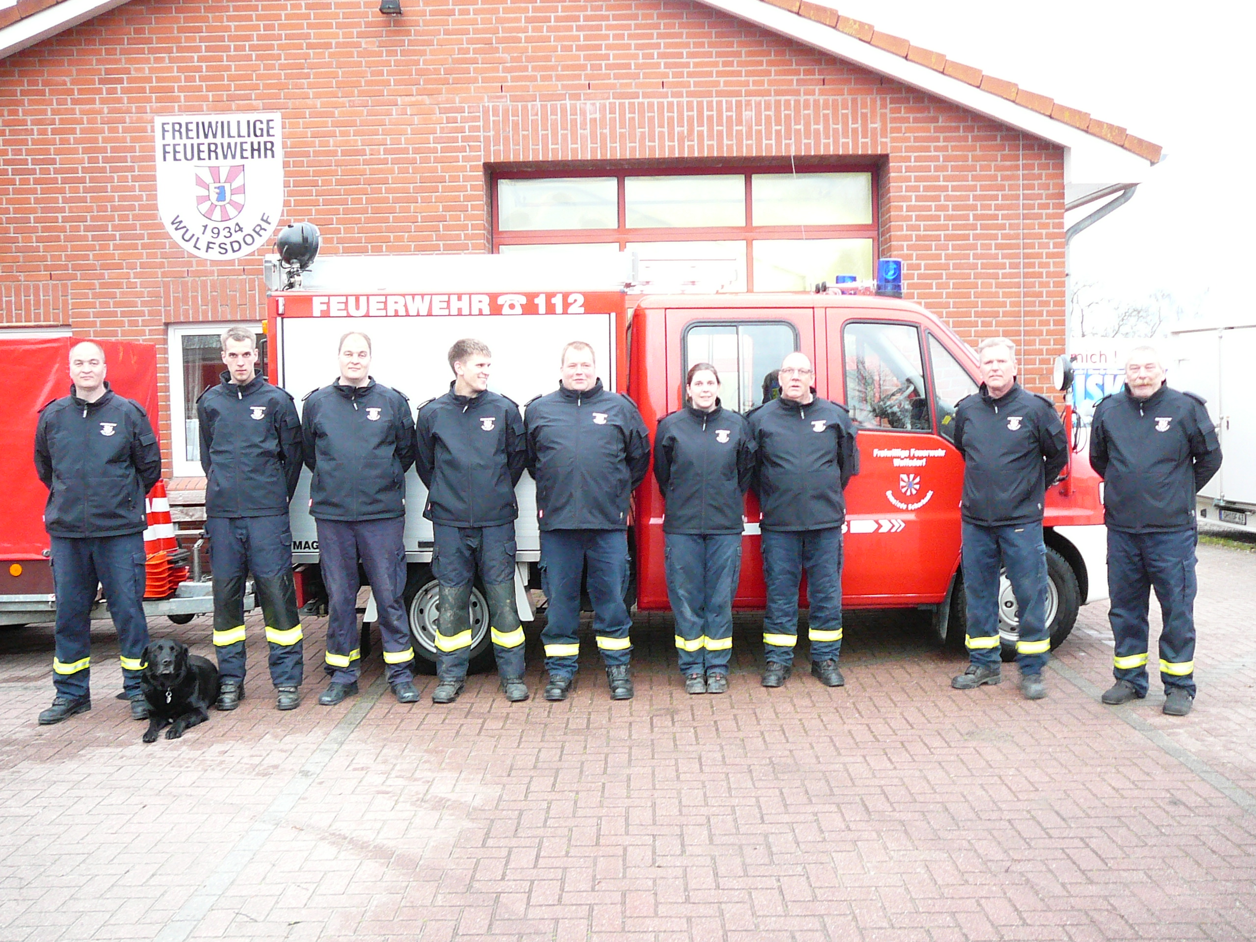 Team der Freiwilligen Feuerwehr Wulfsdorf