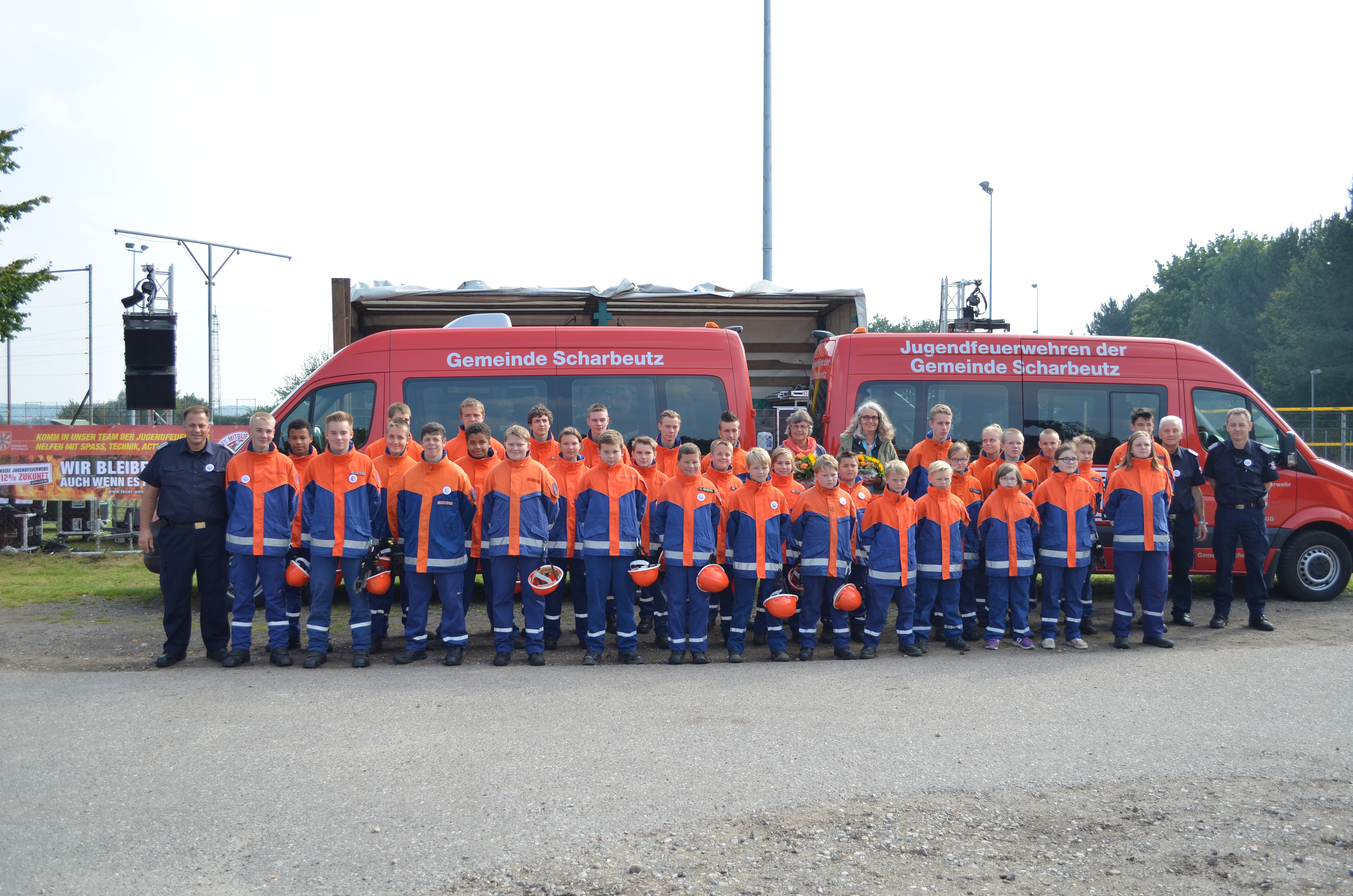 Jugendfeuerwehren mit Familie Peschel