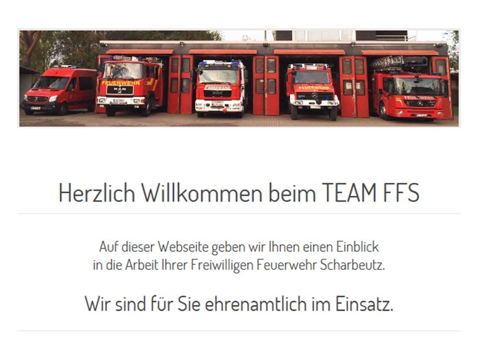 Scharbeutz Abbild der Startseite FFS 