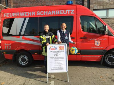 Bild vergr&ouml;&szlig;ern: Scharbeutz Laternenumzug Ank&uuml;ndigung